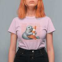 Neil The Seal Groovy T Shirt For Women Retro Vintage Cute Seal Lover Graphic