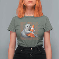 Neil The Seal Groovy T Shirt For Women Retro Vintage Cute Seal Lover Graphic
