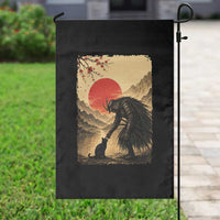 Vintage Japanese Art Samurai Warrior Black Cat Garden Flag Ukiyoe Style Boop Meme