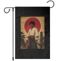 Afro American Samurai Bushido Warrior Garden Flag Vintage Japanese Ukiyoe Graphic