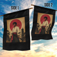 Afro American Samurai Bushido Warrior Garden Flag Vintage Japanese Ukiyoe Graphic