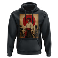 Afro American Samurai Bushido Warrior Hoodie Vintage Japanese Ukiyoe Graphic