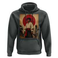 Afro American Samurai Bushido Warrior Hoodie Vintage Japanese Ukiyoe Graphic