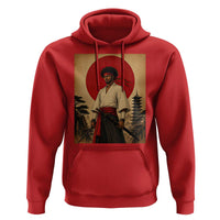 Afro American Samurai Bushido Warrior Hoodie Vintage Japanese Ukiyoe Graphic