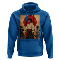 Afro American Samurai Bushido Warrior Hoodie Vintage Japanese Ukiyoe Graphic