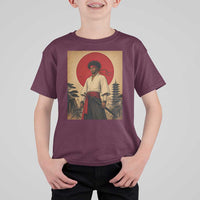 Afro American Samurai Bushido Warrior T Shirt For Kid Vintage Japanese Ukiyoe Graphic