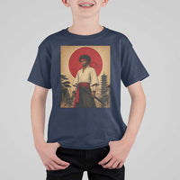 Afro American Samurai Bushido Warrior T Shirt For Kid Vintage Japanese Ukiyoe Graphic