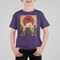 Afro American Samurai Bushido Warrior T Shirt For Kid Vintage Japanese Ukiyoe Graphic