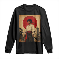 Afro American Samurai Bushido Warrior Long Sleeve Shirt Vintage Japanese Ukiyoe Graphic