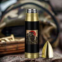 Funny Samurai Raccoon Bullet Tumbler Vintage Japanese Ukiyoe Warrior Graphic