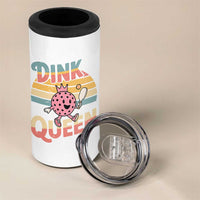Pickleball Girl Lover 4 in 1 Can Cooler Tumbler Dink Queen