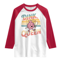 Pickleball Girl Lover Raglan Shirt Dink Queen - Wonder Print Shop