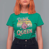 Pickleball Girl Lover T Shirt For Women Dink Queen - Wonder Print Shop