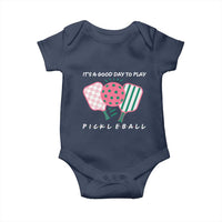 Pickleball Girl Lover Baby Onesie It Is A Good Day To Play Quote - Wonder Print Shop