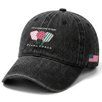 Pickleball Girl Lover Washed Cotton Baseball Cap It Is A Good Day To Play Quote