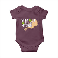 Funny Pickleball Baby Onesie Stay Out Of The Kitchen - Wonder Print Shop