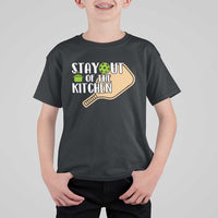 Funny Pickleball T Shirt For Kid Stay Out Of The Kitchen - Wonder Print Shop