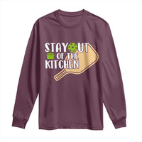Funny Pickleball Long Sleeve Shirt Stay Out Of The Kitchen - Wonder Print Shop