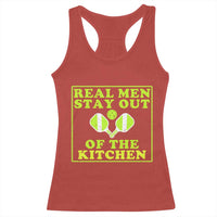 Funny Pickleball Racerback Tank Top Stay Out Of The Kitchen For Men - Wonder Print Shop