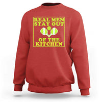 Funny Pickleball Sweatshirt Stay Out Of The Kitchen For Men - Wonder Print Shop