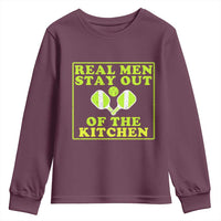 Funny Pickleball Youth Sweatshirt Stay Out Of The Kitchen For Men - Wonder Print Shop