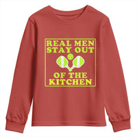 Funny Pickleball Youth Sweatshirt Stay Out Of The Kitchen For Men - Wonder Print Shop