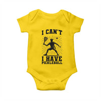 I Can Not I Have Pickleball Baby Onesie Pickleball Game Gift - Wonder Print Shop