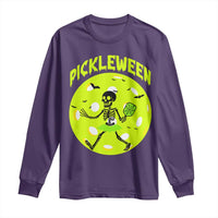 Funny Halloween Pickleball Lovers Long Sleeve Shirt Pickleween - Wonder Print Shop