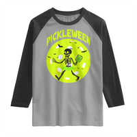 Funny Halloween Pickleball Lovers Raglan Shirt Pickleween - Wonder Print Shop