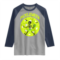 Funny Halloween Pickleball Lovers Raglan Shirt Pickleween - Wonder Print Shop