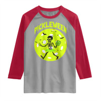 Funny Halloween Pickleball Lovers Raglan Shirt Pickleween - Wonder Print Shop