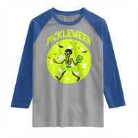 Funny Halloween Pickleball Lovers Raglan Shirt Pickleween - Wonder Print Shop