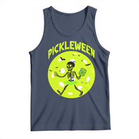 Funny Halloween Pickleball Lovers Tank Top Pickleween - Wonder Print Shop