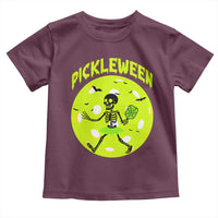 Funny Halloween Pickleball Lovers Toddler T Shirt Pickleween - Wonder Print Shop