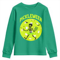 Funny Halloween Pickleball Lovers Youth Sweatshirt Pickleween - Wonder Print Shop