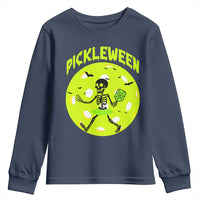 Funny Halloween Pickleball Lovers Youth Sweatshirt Pickleween - Wonder Print Shop