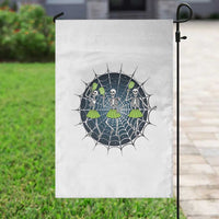 Funny Dancing Skeletons Garden Flag Pickleball Halloween Gift - Wonder Print Shop