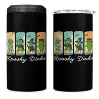 Funny Halloween Pickleball 4 in 1 Can Cooler Tumbler Spooky Dinks Gift For Players