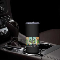 Funny Halloween Pickleball Skinny Tumbler Spooky Dinks Gift For Players