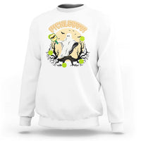Funny Halloween Pickleball Sweatshirt Pickleboo Ghost Costume - Wonder Print Shop