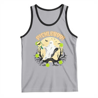 Funny Halloween Pickleball Tank Top Pickleboo Ghost Costume - Wonder Print Shop