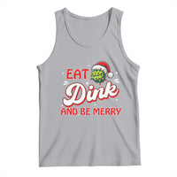 Funny Pickleball Christmas Tank Top Eat Dink And Be Merry - Wonder Print Shop