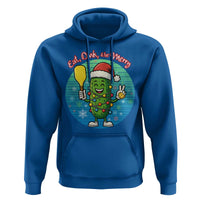 Funny Pickleball Christmas Hoodie Eat Dink And Be Merry Gift For Players - Wonder Print Shop