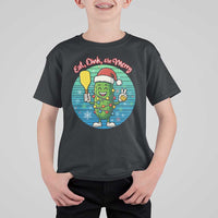Funny Pickleball Christmas T Shirt For Kid Eat Dink And Be Merry Gift For Players - Wonder Print Shop