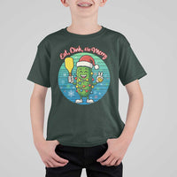 Funny Pickleball Christmas T Shirt For Kid Eat Dink And Be Merry Gift For Players - Wonder Print Shop