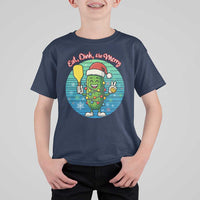 Funny Pickleball Christmas T Shirt For Kid Eat Dink And Be Merry Gift For Players - Wonder Print Shop