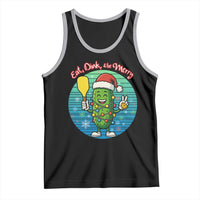 Funny Pickleball Christmas Tank Top Eat Dink And Be Merry Gift For Players - Wonder Print Shop