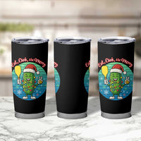 Funny Pickleball Christmas Tumbler Cup Eat Dink And Be Merry Gift For Players