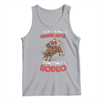 Funny Black Santa Bull Riding Christmas Tank Top I Do Not Deliver Gifts I Rodeo - Wonder Print Shop