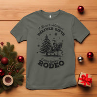 Funny Santa Cowboy Christmas T Shirt I Do Not Deliver Gifts I Rodeo - Wonder Print Shop
